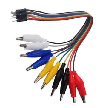 Cable Dupont Macho a Lagarto 20cm Paquete 10 Piezas