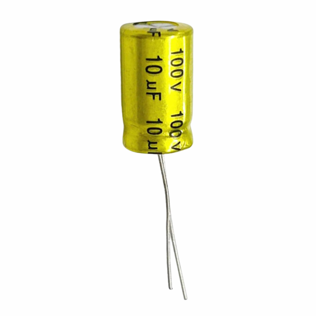 Capacitor Electrolítico 10uF 100V No Polarizado