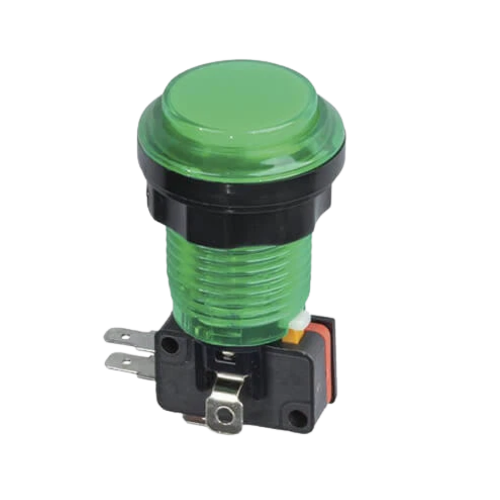 Boton Maquinita Verde Con Microswitch Y Luz piloto