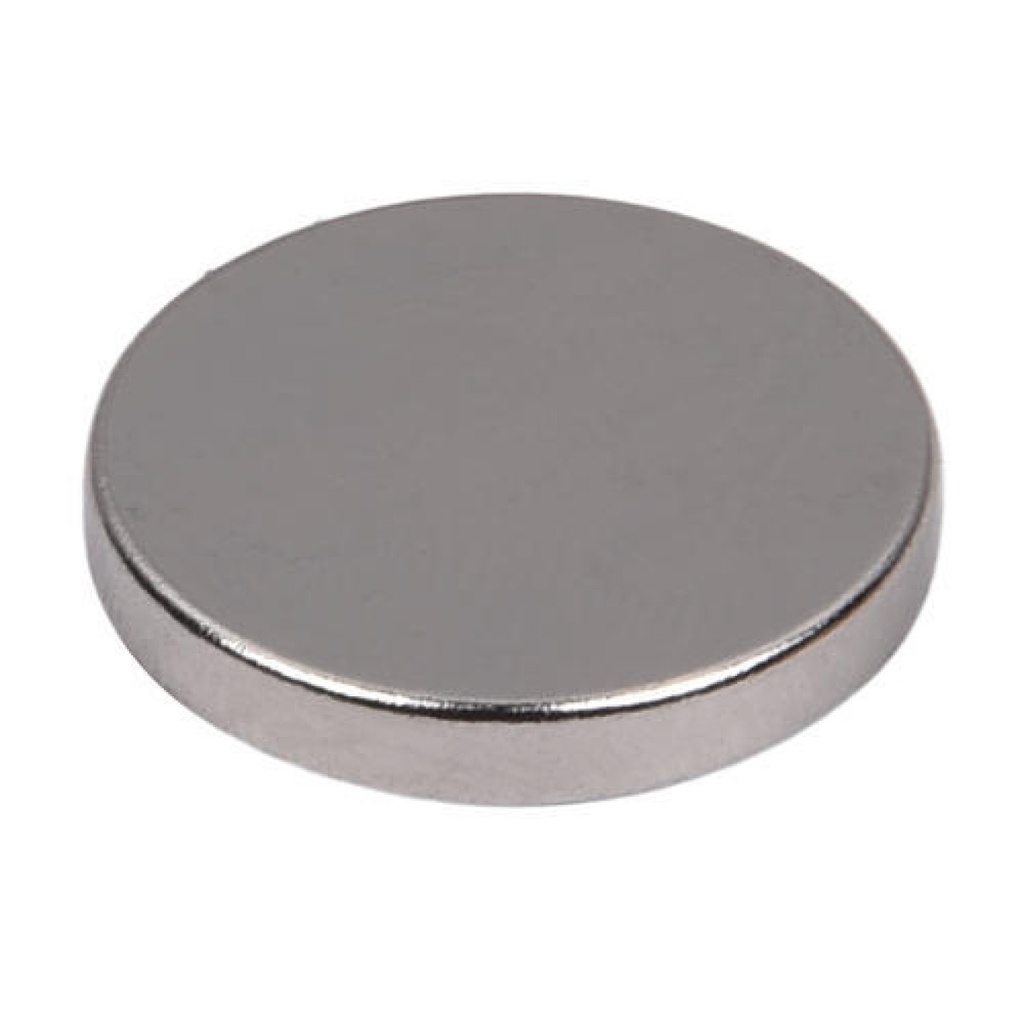 Imán de Neodimio Circular Tipo Ficha 25x5mm
