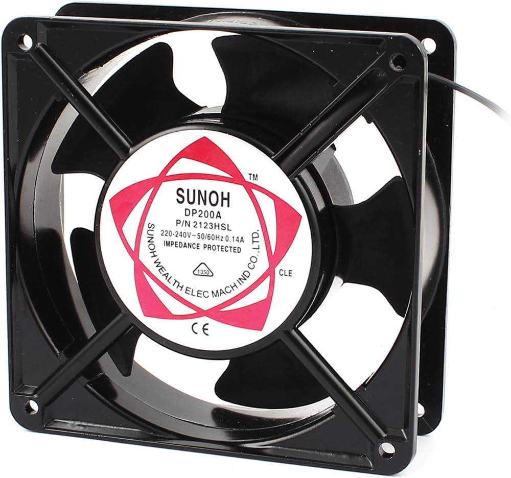 Ventilador AC 220V 0.14A SUNOH 120x120x38mm