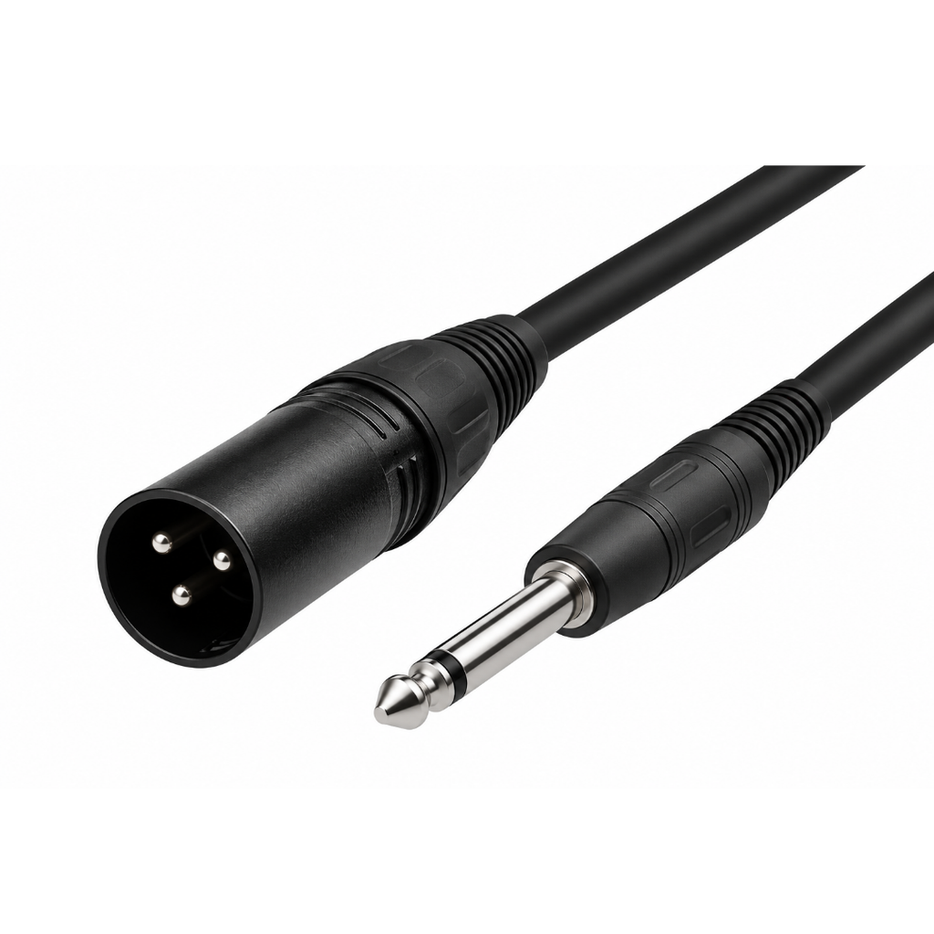 Cable XLR Macho a 1/4" Mono KIRLIN 1 Metro