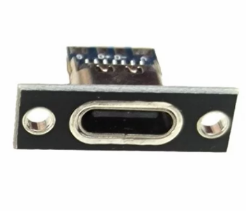 Conector Con Placa USB-C Hembra