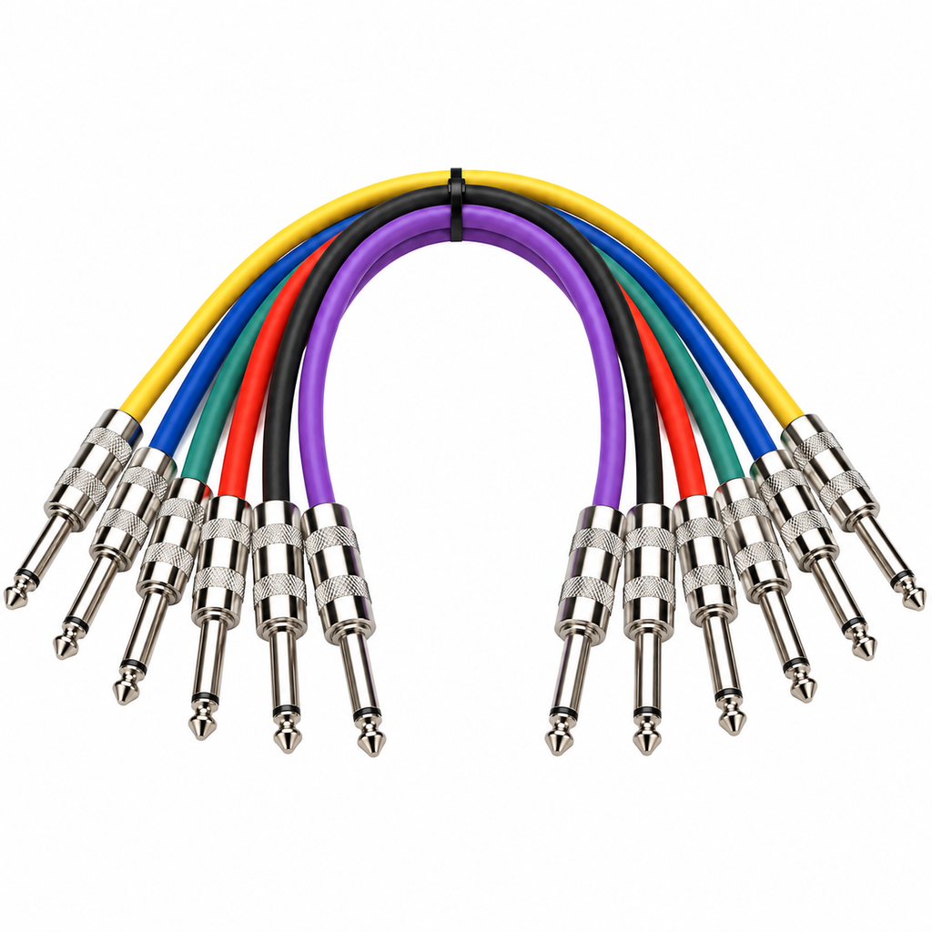 Unidad De Cable Kirlin 1/4" A 1/4" 1 Metro Varios Colores Plug Metalico