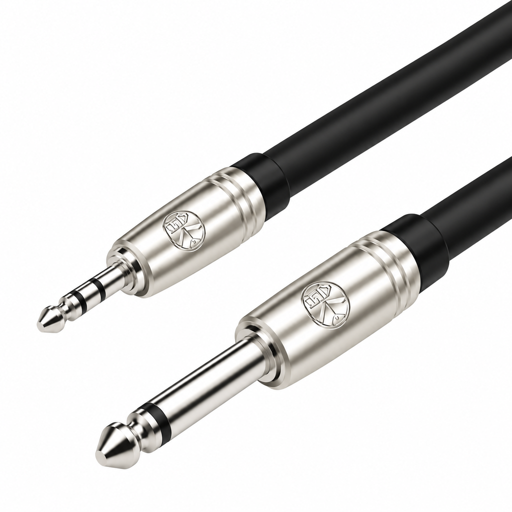 Cable Kirlin Plug De 1/4" A Plug De 3.5mm Stereo 3 Metros