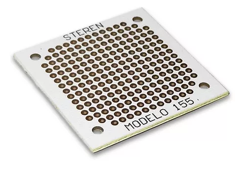 Placa Perforada De Fibra De Vidrio Blanca 5*5cm
