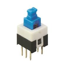Switch Tipo Pulsador Azul 6 Pin 7*7mm