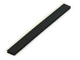 Tira Dil Hembra 40 pines 2.54mm Color Negro