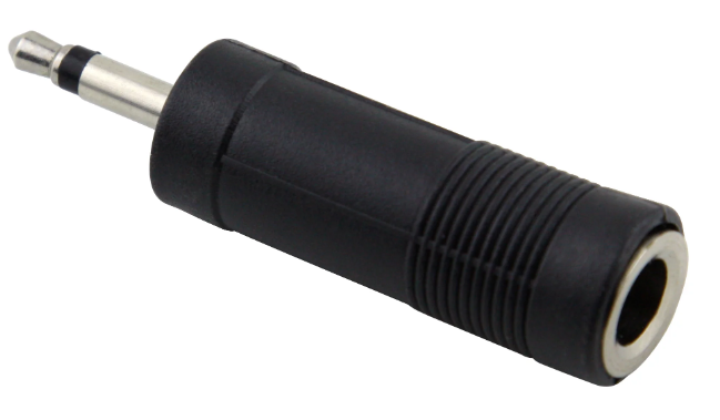 Adaptador 1 Jack De 1/4" A 1 Plug De 3.5mm Mono De Plástico