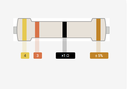 Resistencia 1/4W 43Ohm