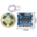 Modulo Reproductor Y Grabador De Voz ISD1820 Con Bocina