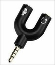 Adaptador Audio+Mic A Un Solo Plug 3.5Mm Etouch