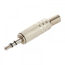 Plug 3.5mm Metal Stereo Plateado