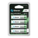 Bateria Recargable Steren AA Bat-Nm-Aa 2500 Mah
