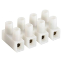 Bornera Blanca 2 Filas 8 Tornillos
