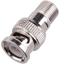 Adaptador Coaxial Hembra A BNC Macho