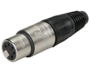 Conector XLR Hembra 5 Pines Neutrik