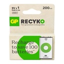 Batería Recargable Gp 9V 200mah NiMH Recyko