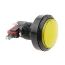 Boton Amarillo Redondo Para Maquinita Con Microswitch 45mm