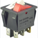 Switch Rocker Doble Pulsador Y Regleta 6 Pines