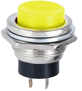 Pulsador Redondo Amarillo Metal