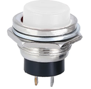 Pulsador Redondo Blanco Metal