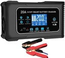 Cargador de batería inteligente de 20 amperios, 12 V/20A y 24V/10A. litio, Lifepo4, plomo-ácido (AGM/G