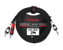 CABLE KIRLIN 2 RCA A 3.5MM STEREO 2 METROS