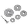Juego de 5 discos de sierra para dremel Truper