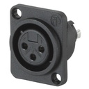 Conector XLR Hembra Para Chasis TMC