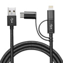 Cable 3 En 1 C+V8+Iphone