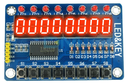 Modulo de llave con pantalla led de 8 bits, TM1638 para Arduino.