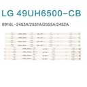 Juego barra led LG 49" LG 49UH6500-CB 6916L-2452A 2453A 2551A 2552