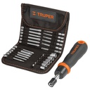 Juego de puntas y dados con desarmador tipo matraca TRUPER