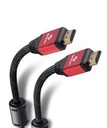 Cable HDMI 4K con filtros de ferrita y cable tipo cordón, de 1,8 m