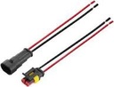 Conector para vehiculo contra el agua HID DJ7021-1.5-11/21 macho y hembra