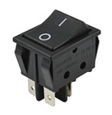 Switch Rocker 20A 125V 22A 250V Honyone Certificado 4 pines color negro