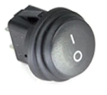Switch redondo a prueba de agua 6A 250V color negro