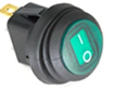 Switch redondo a prueba de agua 6A 250V color verde