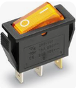 Switch Rocket Regleta ON-OFF 3 Pines 16A 250V Color Amarillo