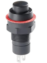 Switch Tipo Pulsador Redondo Color Negro