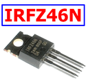 Transistor Mosfet IRFZ46N Canal-N 55V 53A