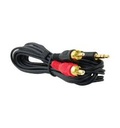Cable Auxiliar 3.5mm a RCA 12 Pies 3.6Mts Gold NA