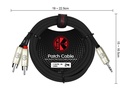 Cable KIRLIN Stereo 2 RCA a 3.5mm 2Mts