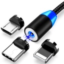 Cable 1HORA De Carga + Datos Magnetico Micro Usb, Tipo C, Lightning