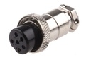 Conector Plug GX16-6 (Aviación) Hembra