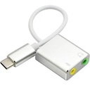 Adaptador USB C De Sonido 7 Canales De Aluminio