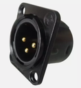 Conector XLR Macho de Chasis HONGFENG
