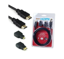 Cable HDMI Con Adaptadores Micro y Mini HDMI