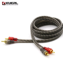 Cable 2 Rca A 2 Rca Alta Calidad 5M Marron Kuerl